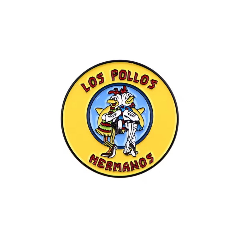 BREAKING BAD Pollos Los Hermanos Enamel Pin NEW